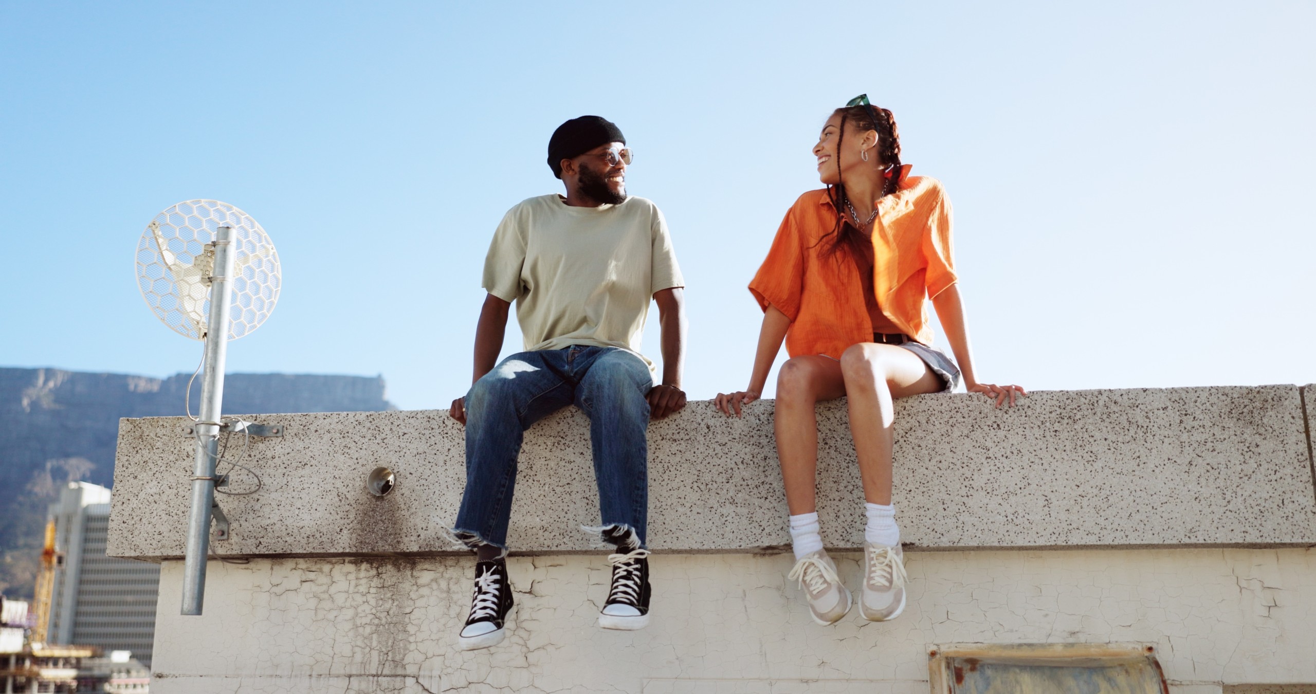 hopeful young african american couple